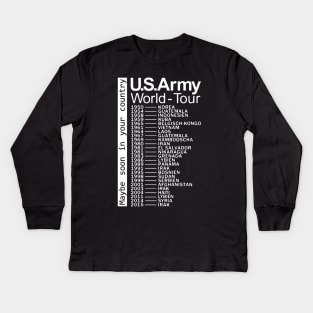 The US Army World Tour Kids Long Sleeve T-Shirt